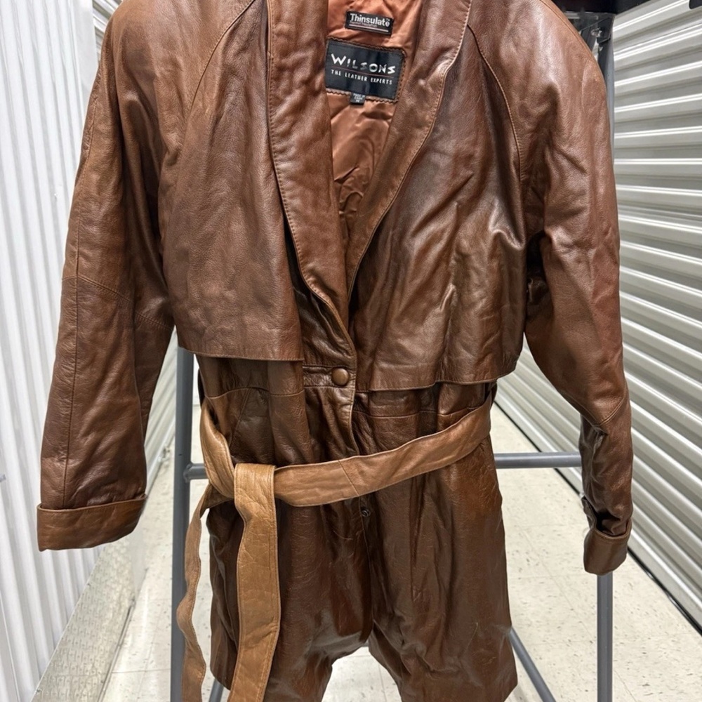 Vintage Wilson Brown Leather Jacket with Thinsulate Lining M